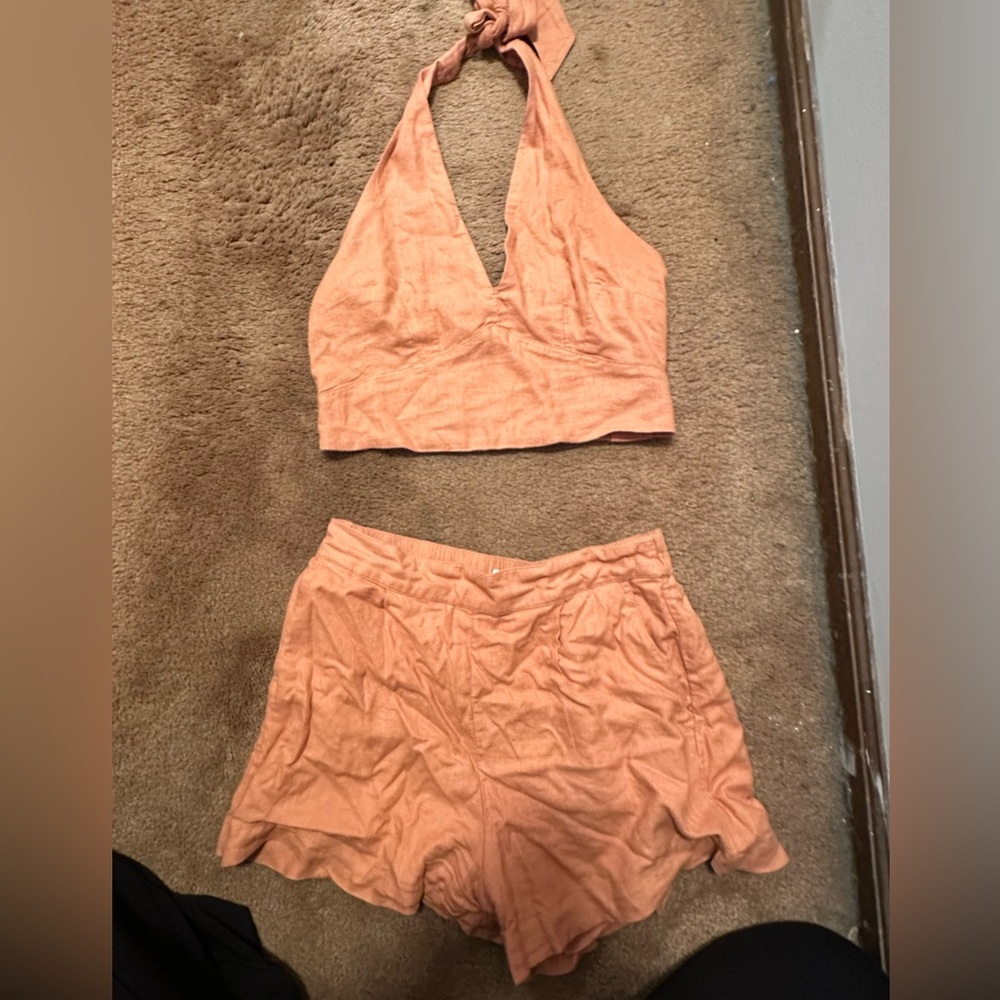 Halter top set with shorts